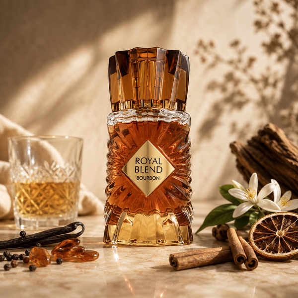 French Avenue Royal Blend Bourbon parfymflaska 100 ml i facetterat amberglas
