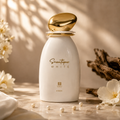 Ahmed Al Maghribi Scentique White parfymflaska 100 ml i vitt med guldlock