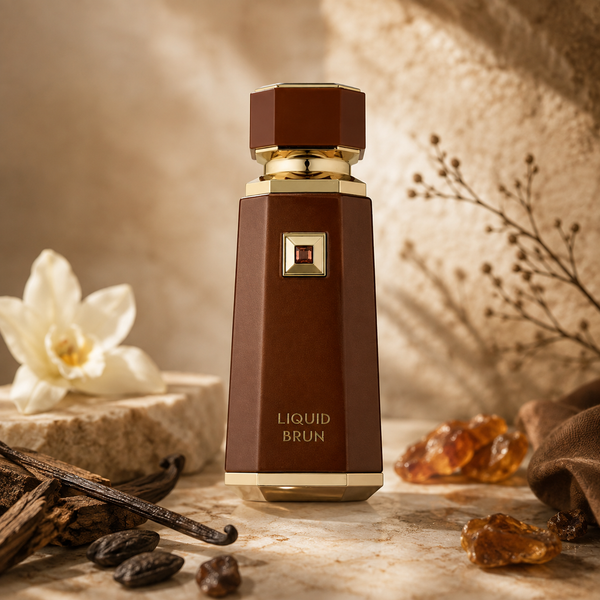 French Avenue Liquid Brun parfymflaska 100 ml i brunt läderlook